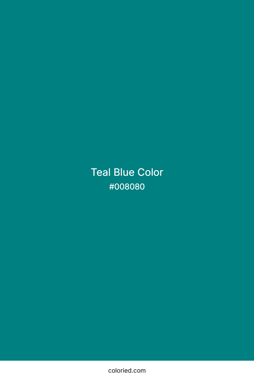 Teal Blue Color