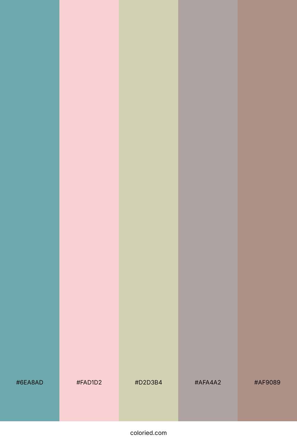 Teal Blush Meadow Palette