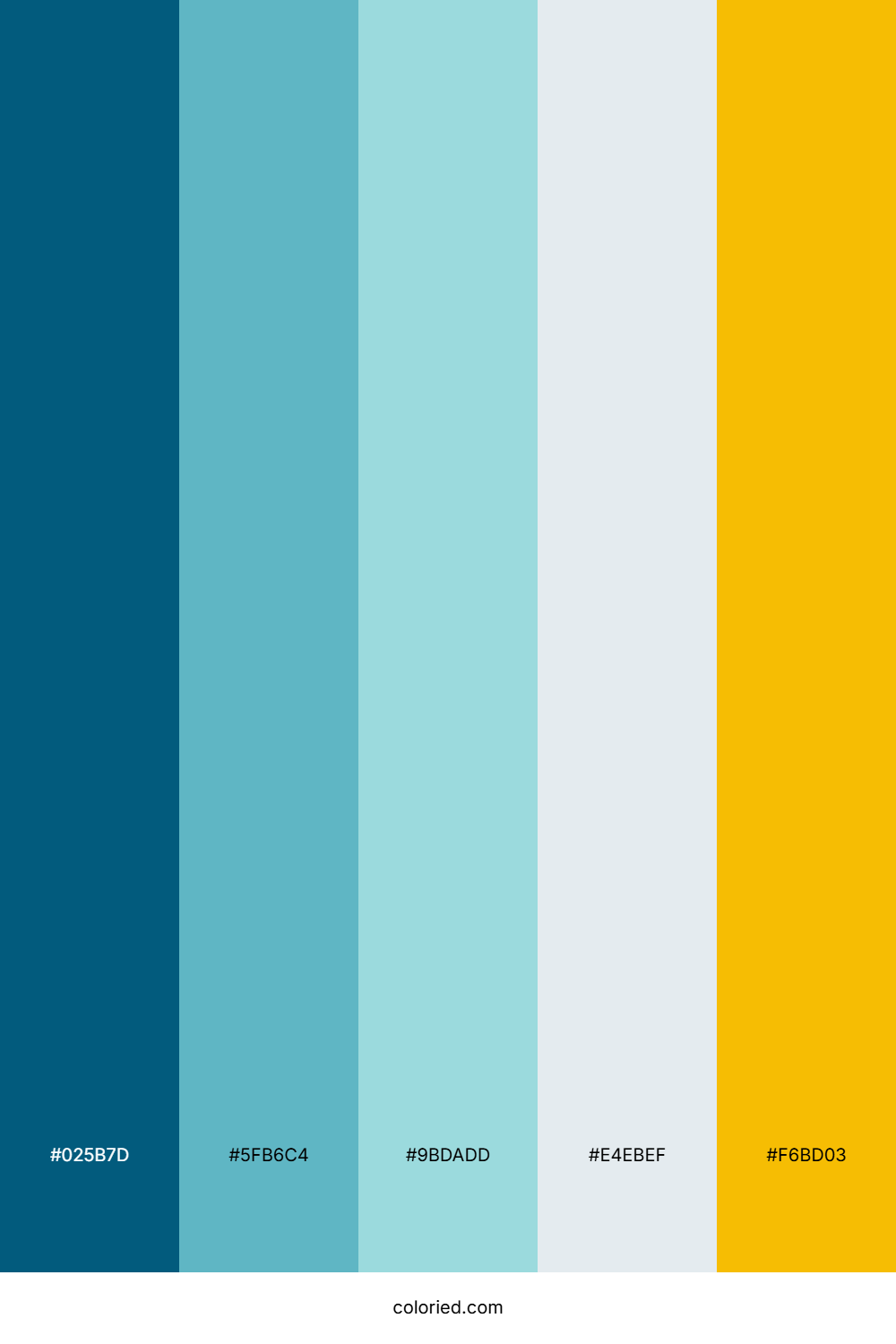 Teal Breeze Lemon Color Palette