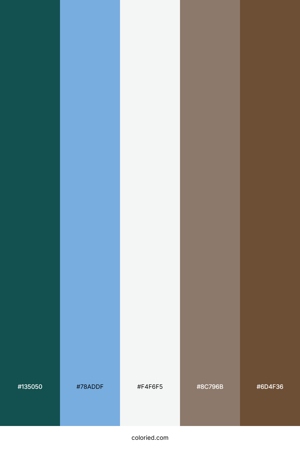 Teal Depths Calm Color Palette