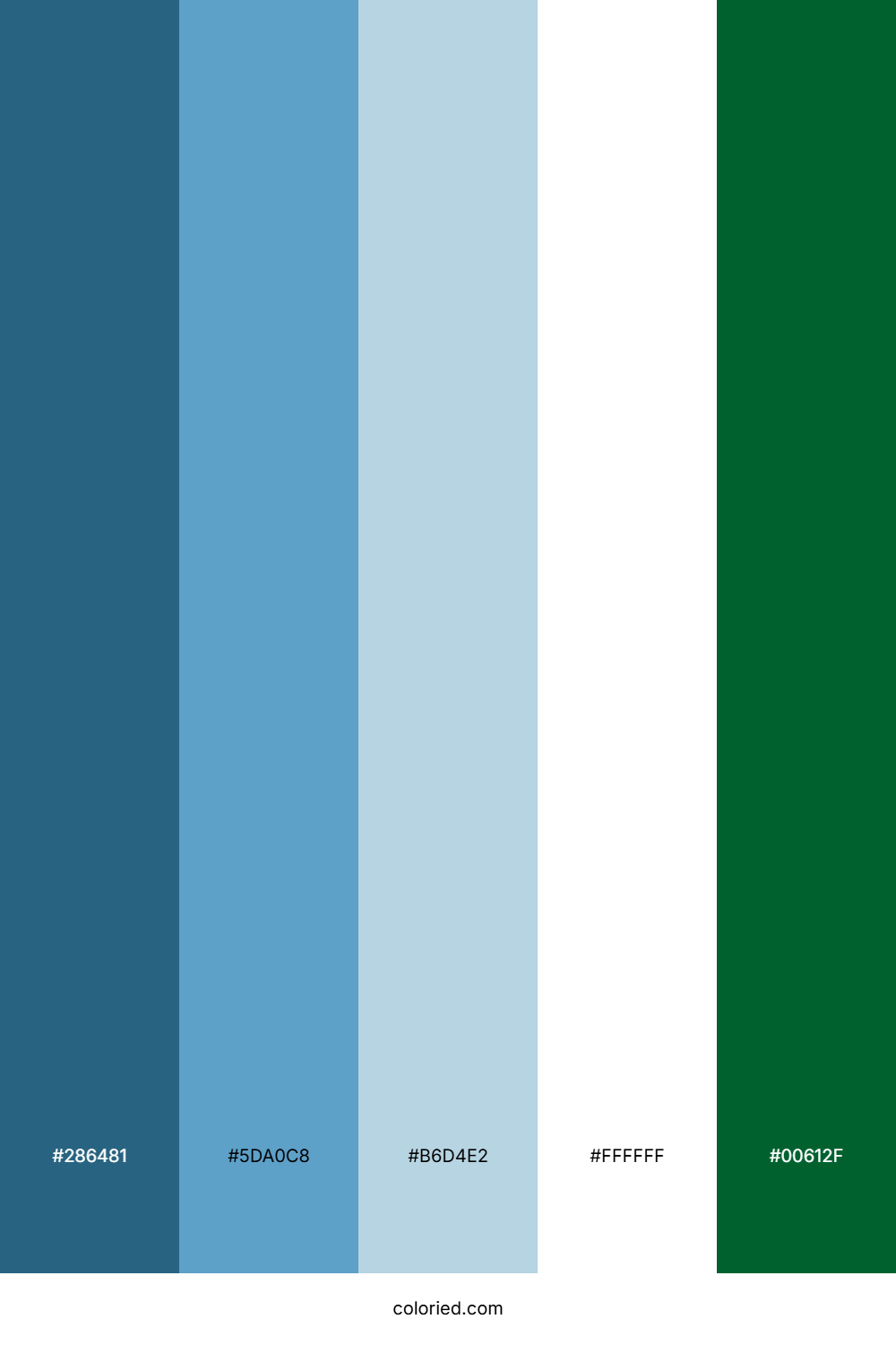 Teal Forest Mist Color Palette