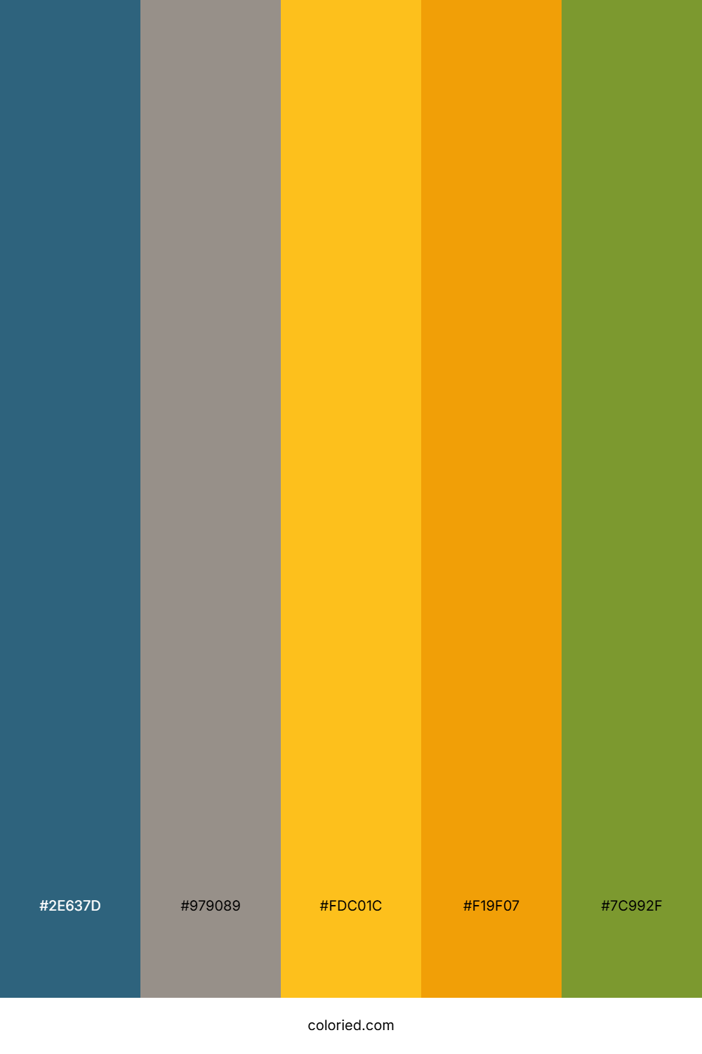 Teal Gold Citrus Palette