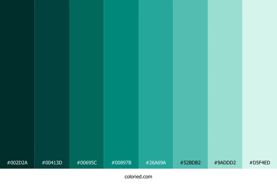 Teal Green Shades