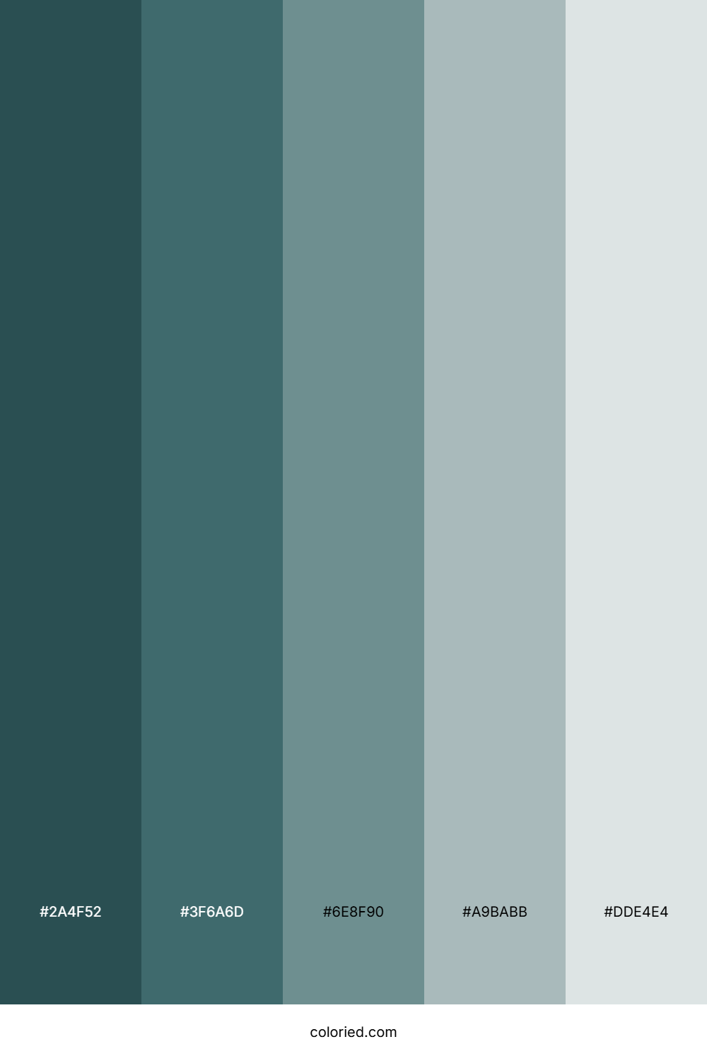 Teal Grey Color Palette