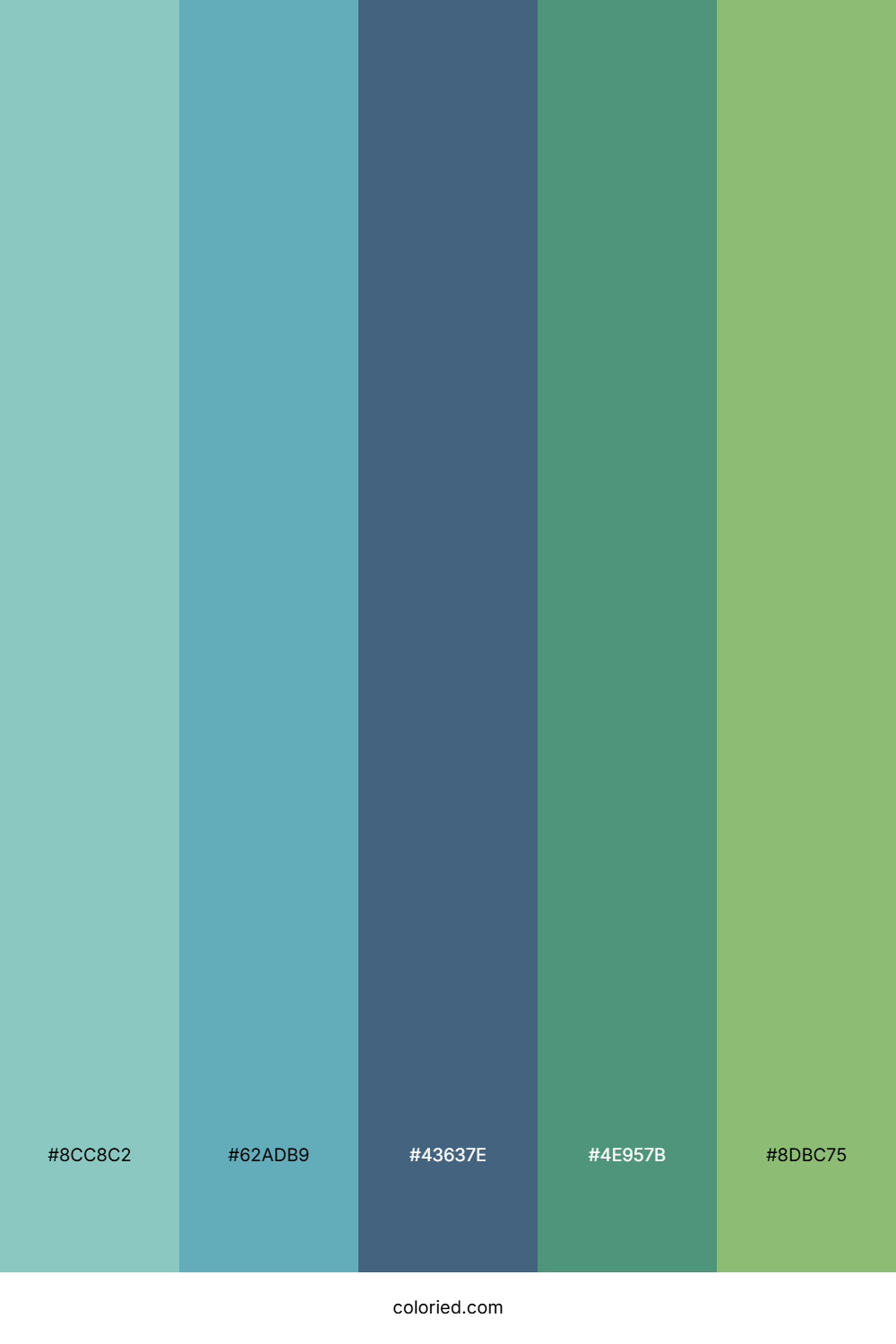Teal Lagoon Forest Color Palette