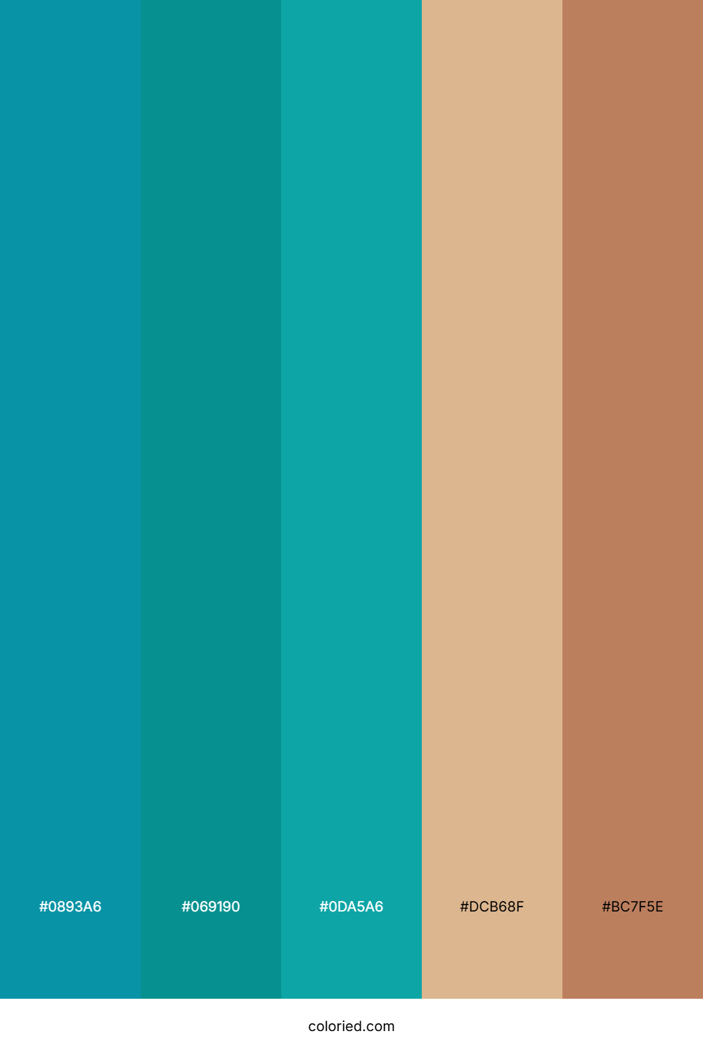 Teal Lagoon Sand Palette