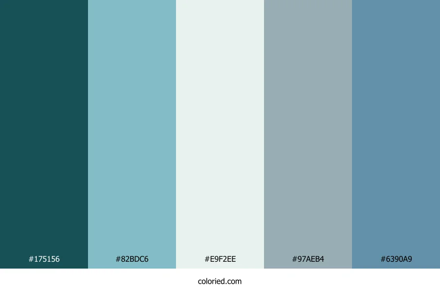 Teal Lagoon Whisper Color Palette