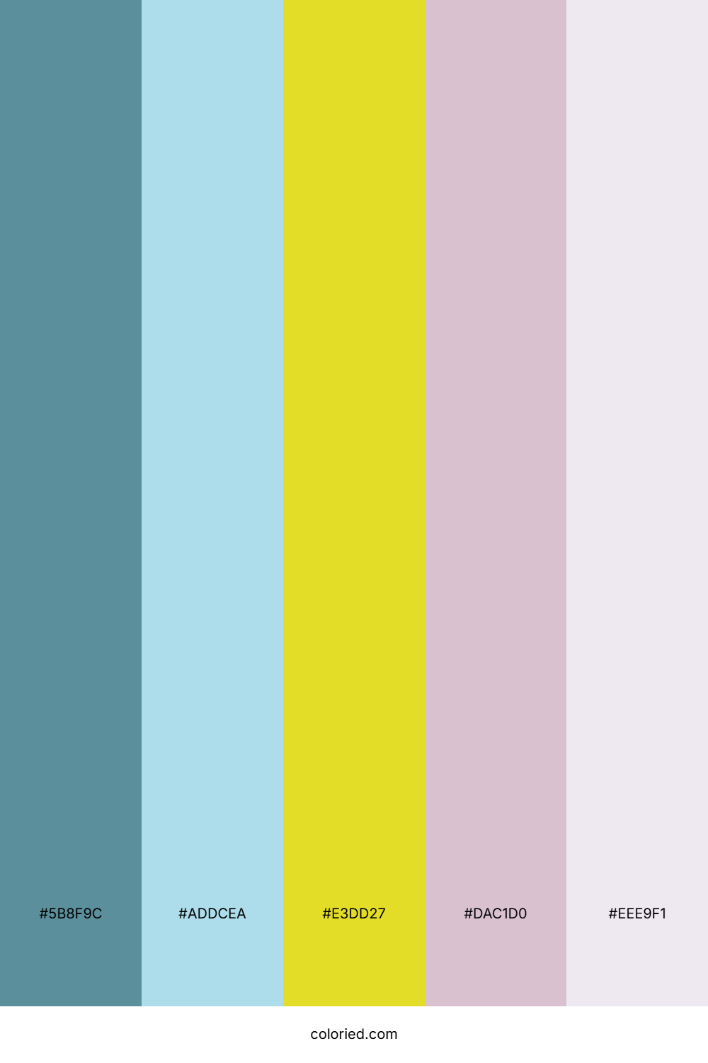 Teal Lemon Blossom Color Palette