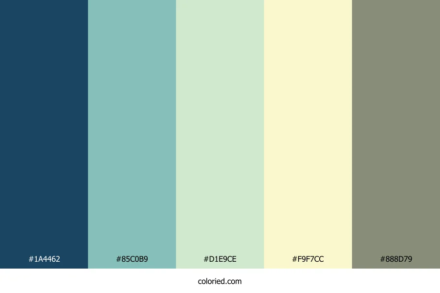 Teal Mist Meadow Color Palette