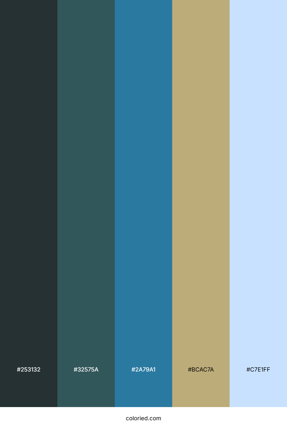 Teal Mountain Shadow Color Palette