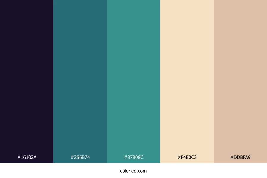 Teal Ocean Drift Color Palette