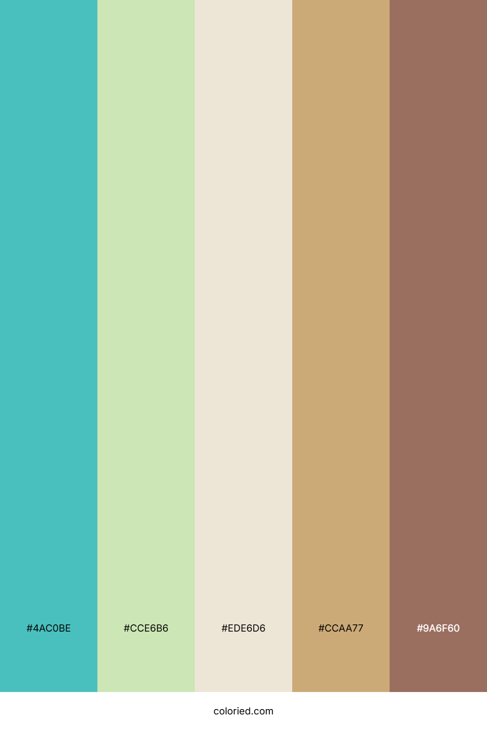 Teal Olive Haven Color Palette