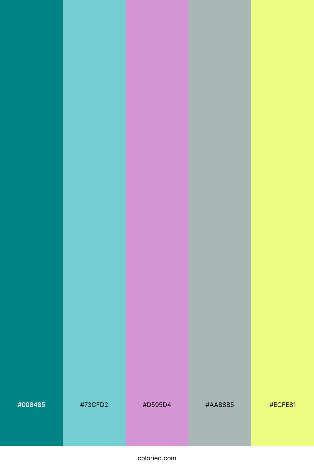 Teal Orchid Glow Palette