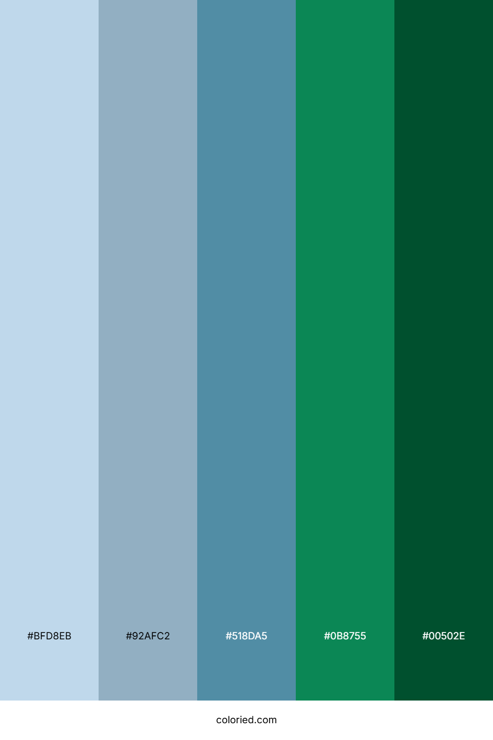 Teal River Mist Color Palette