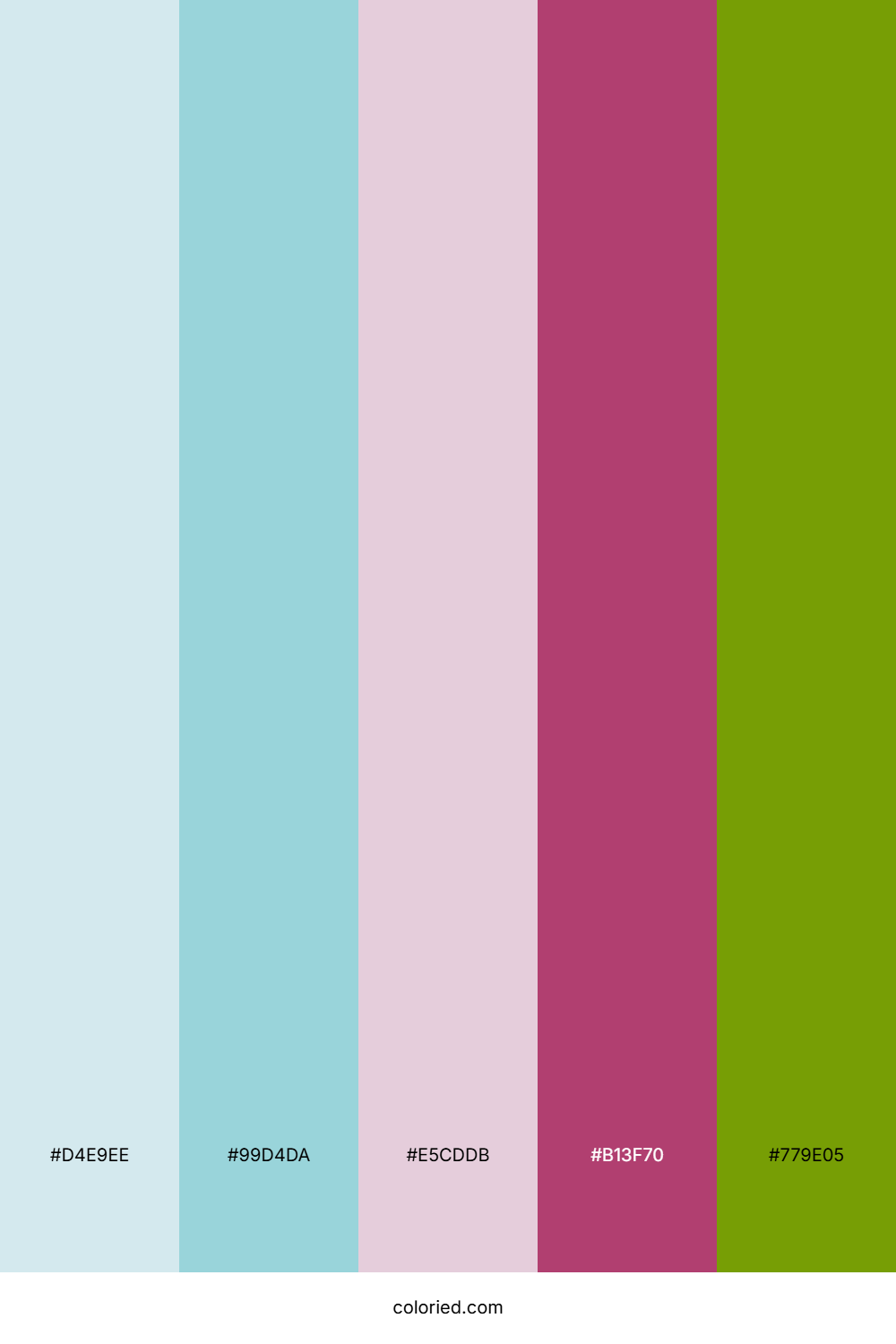 Teal Rose Meadow Color Palette