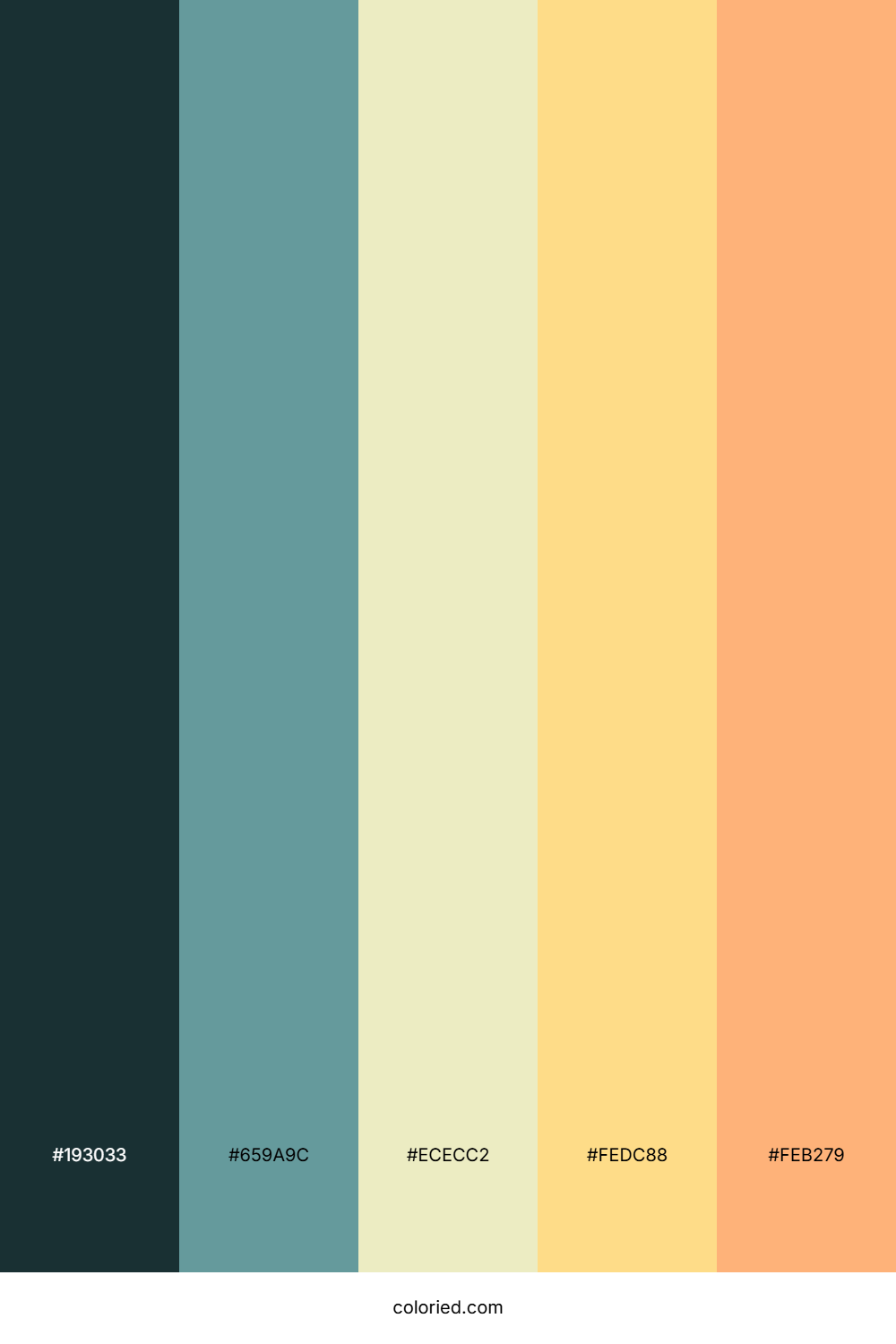 Teal Sage Sunrise Color Palette