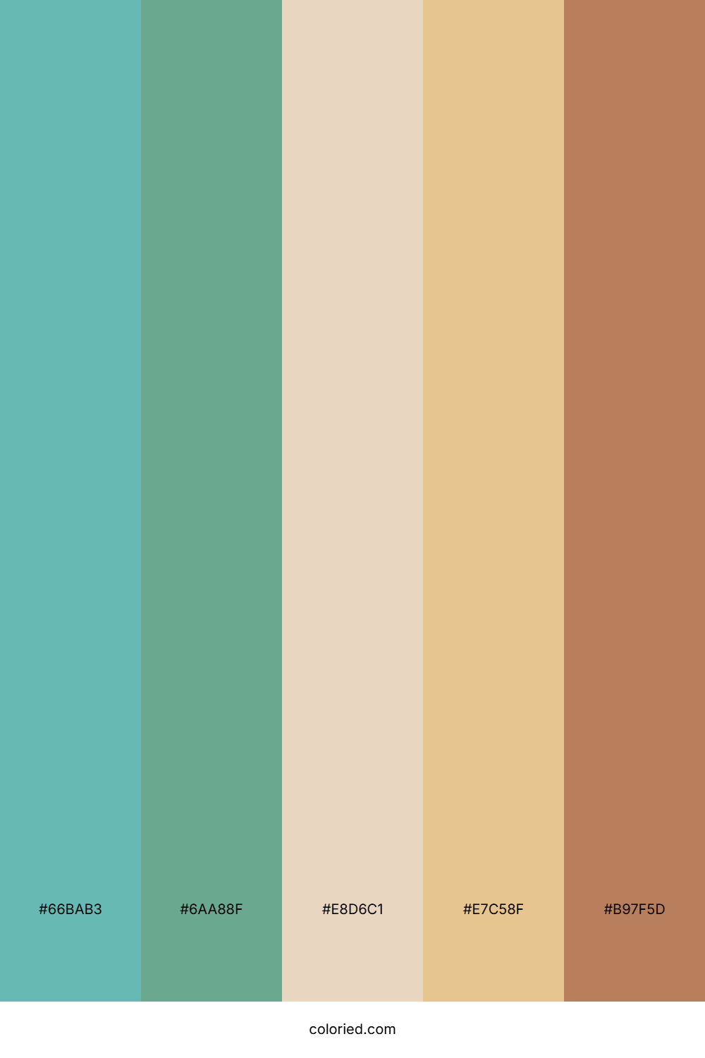 Teal Sand Apricot Palette