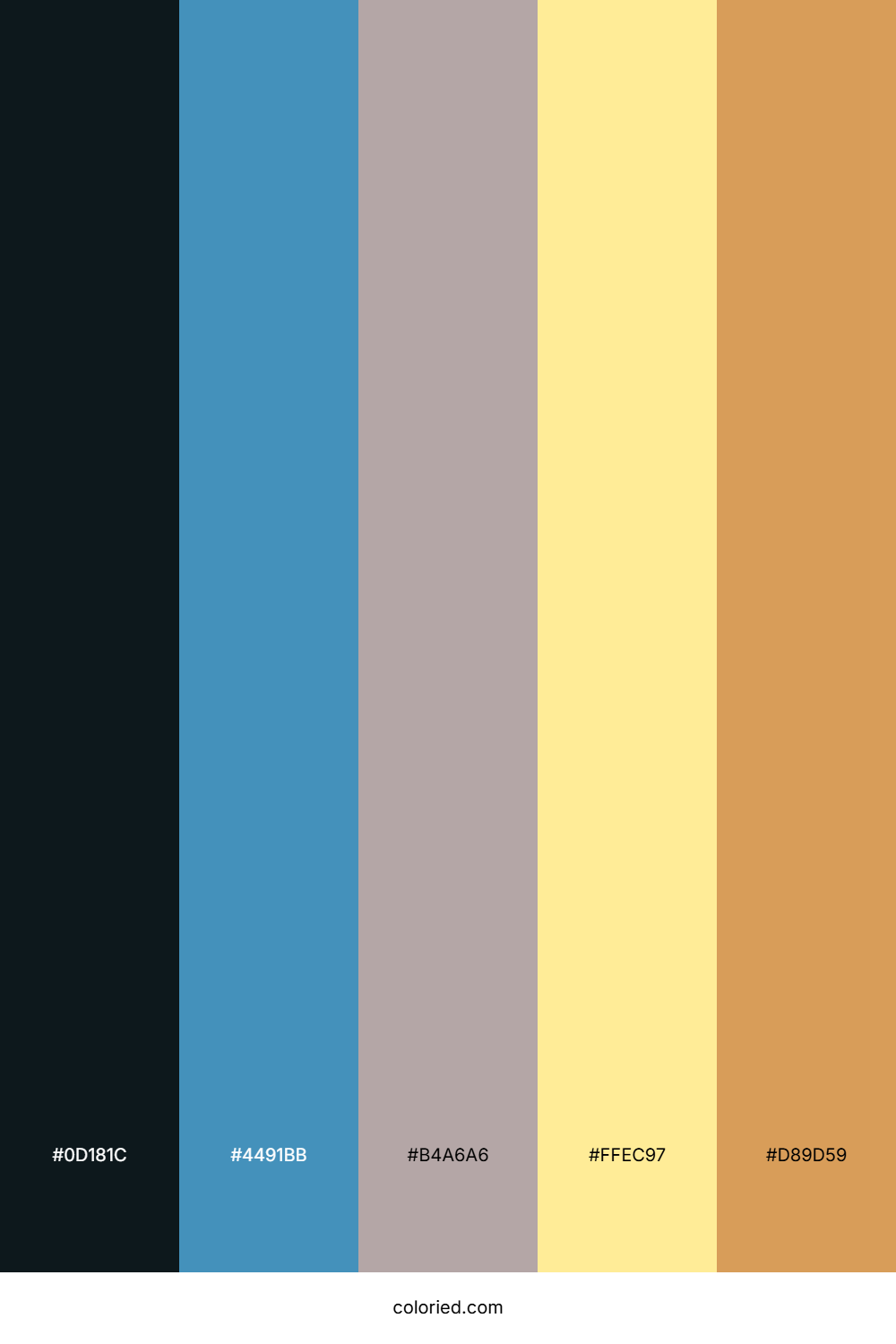 Teal Sunlit Clay Color Palette