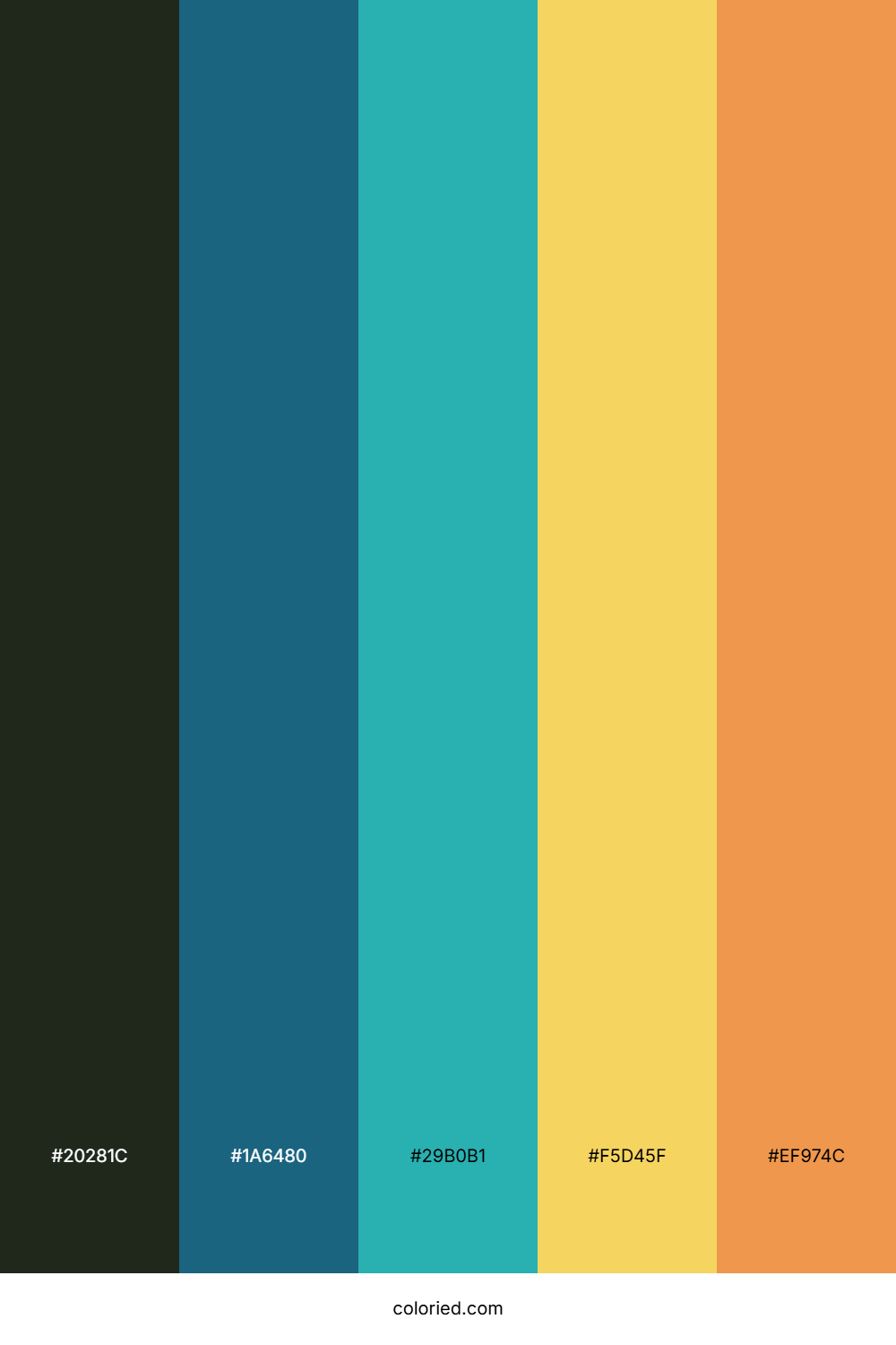 Teal Sunset Drift Palette
