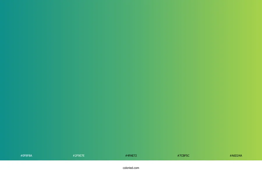 Teal to Green Gradient