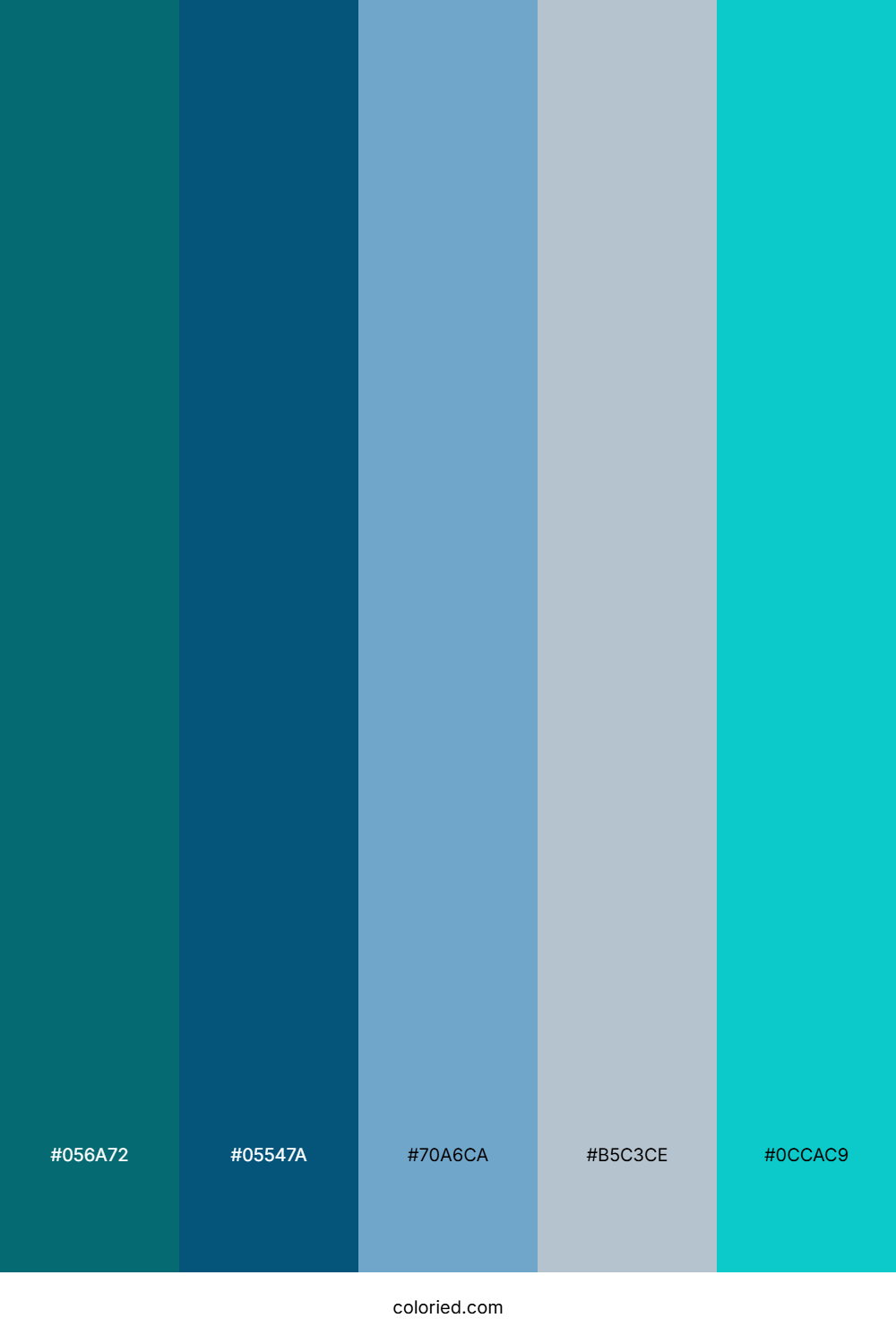 Teal Twilight Haze Color Palette