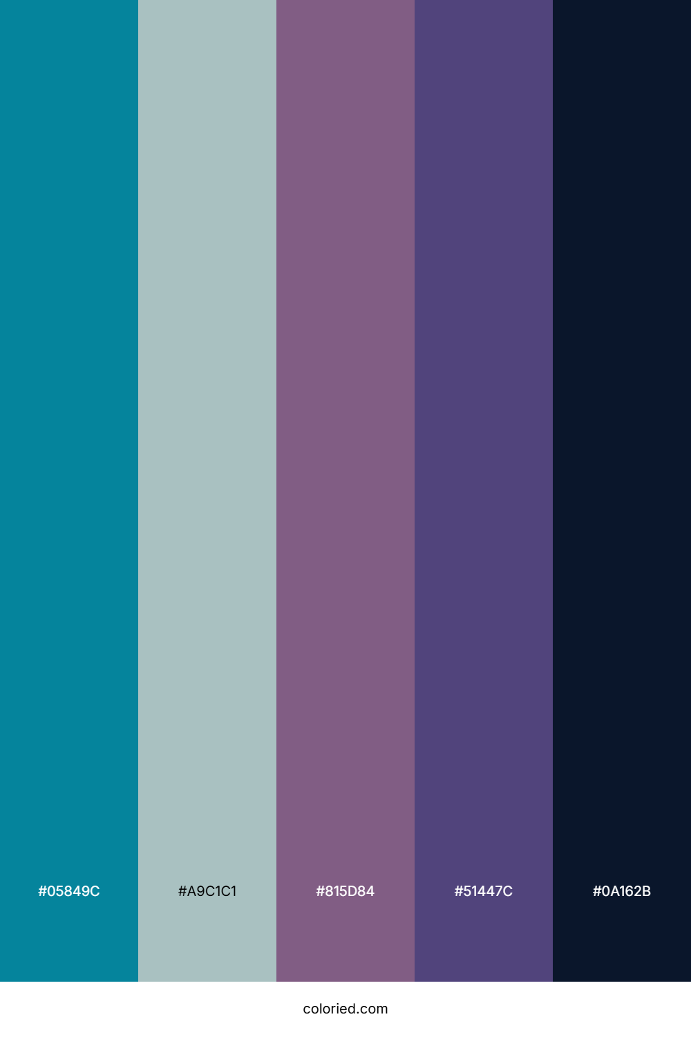 Teal Violet Shadow Palette