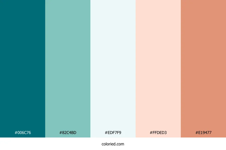 Teal Whisper Sand Palette