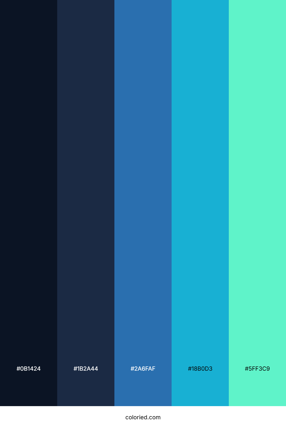Technology Gradient Color Palette