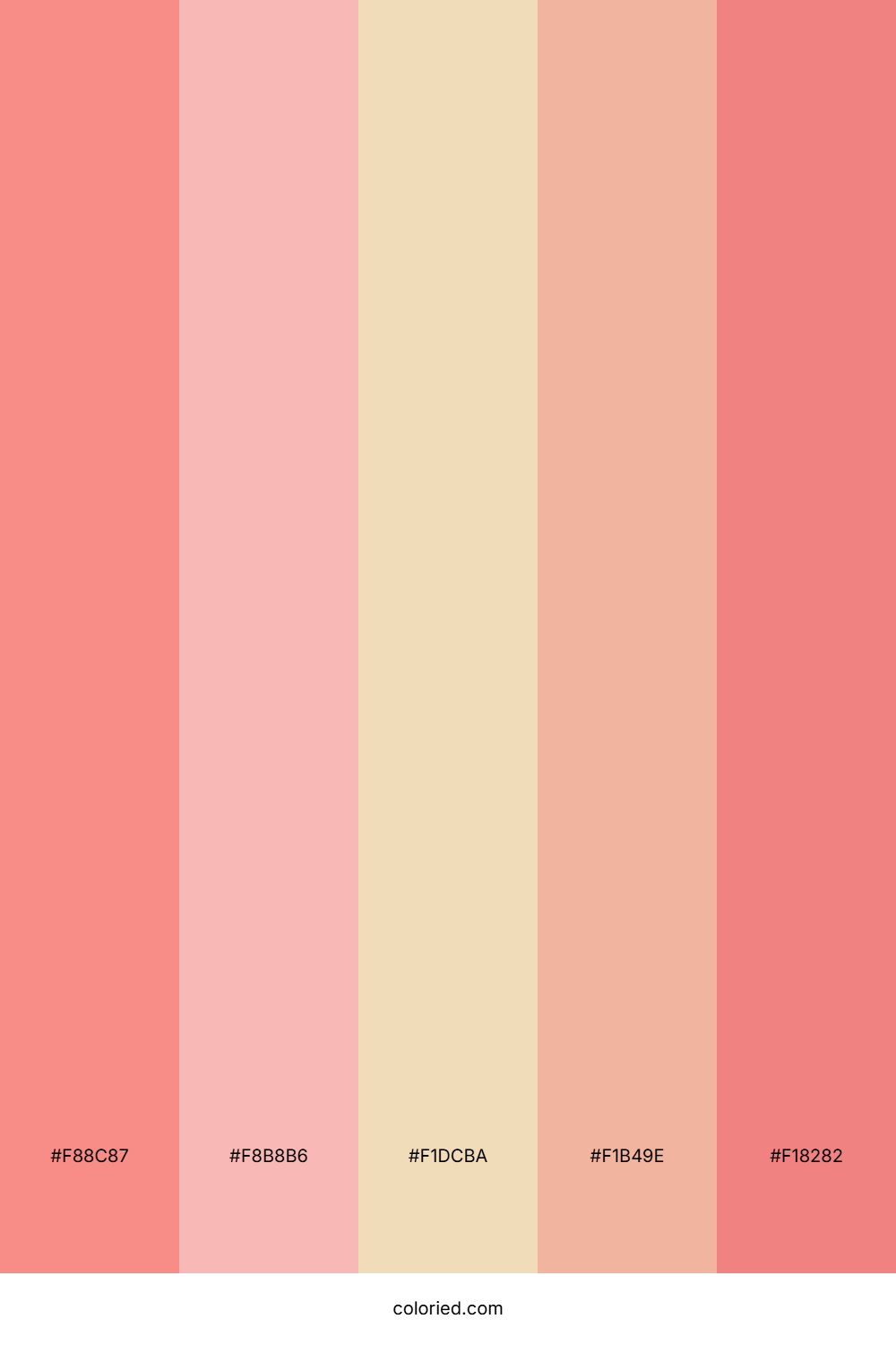 Tender Coral and Blush Pink Color Palette