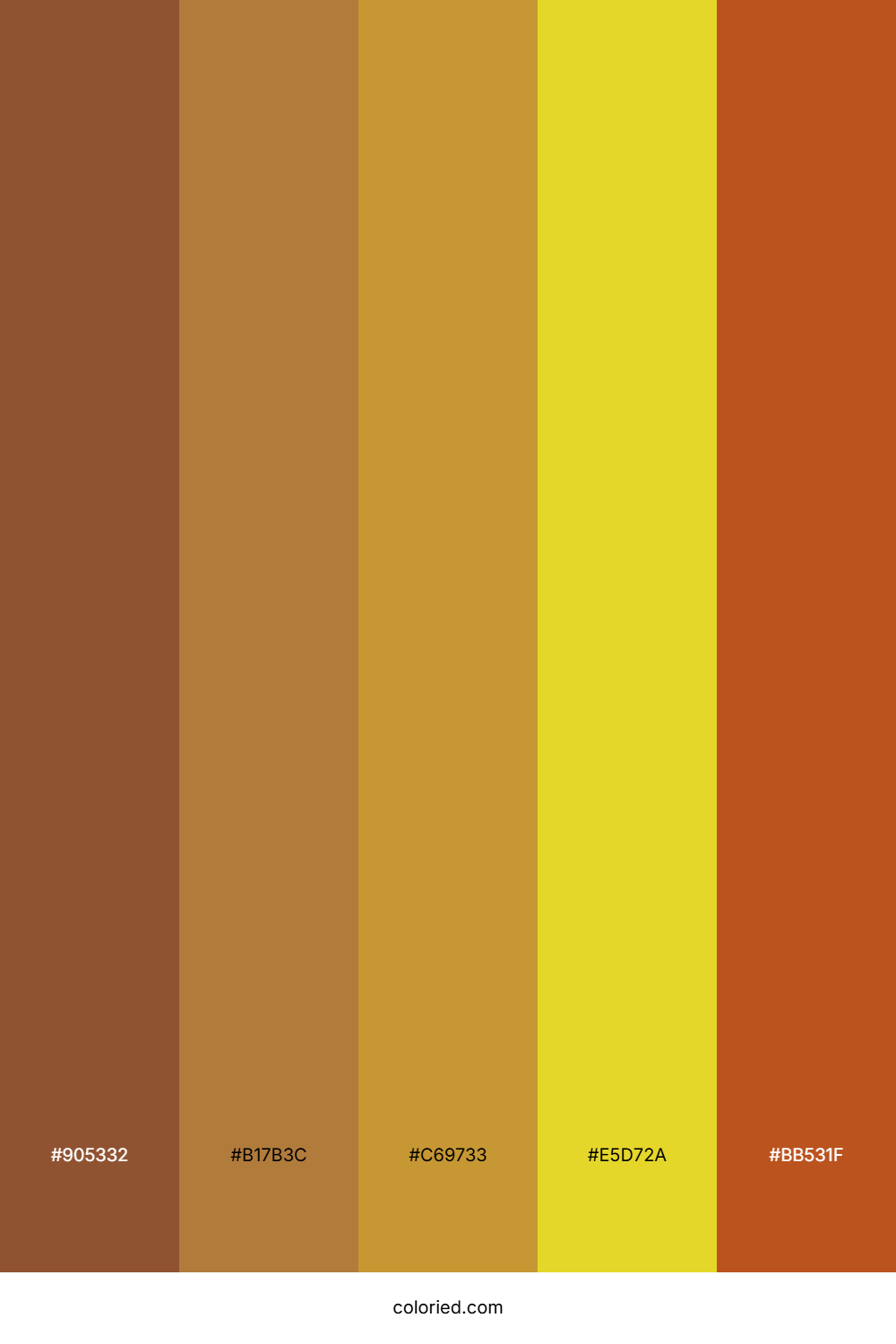 Terracotta And Gold Color Palette