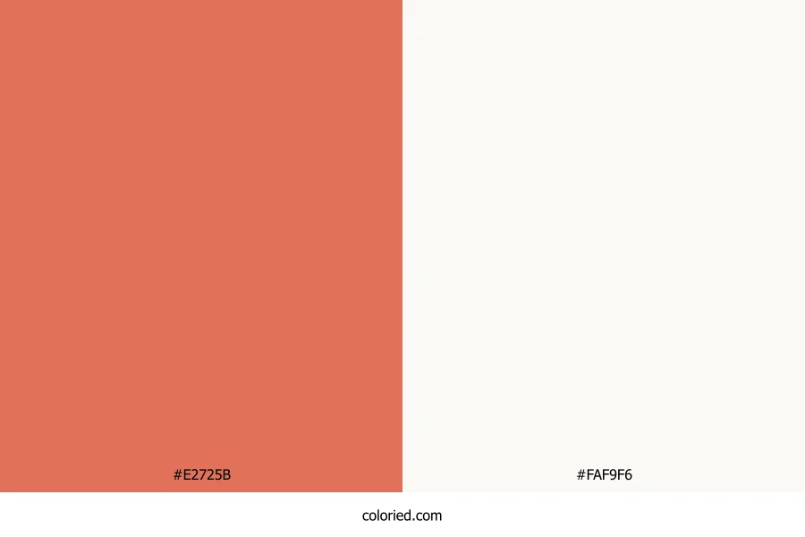 Terracotta and Off-White Dress Combination