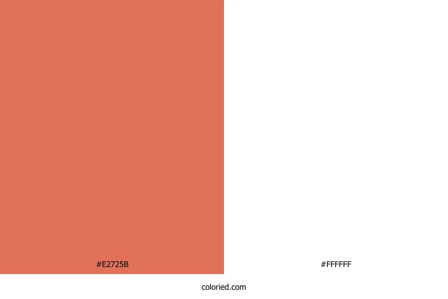 Terracotta and White Dress Combination