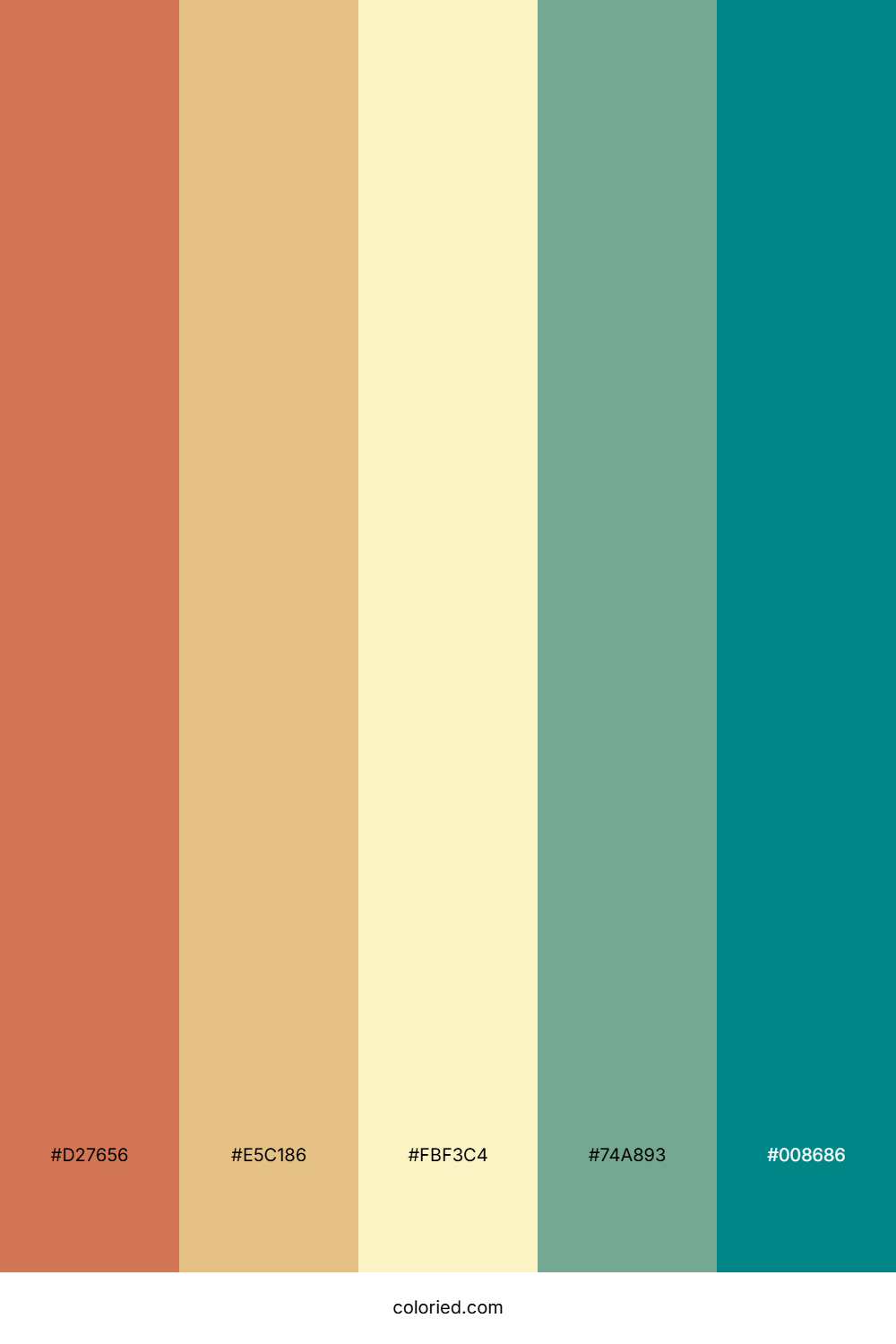 Terracotta Sage Teal Color Palette