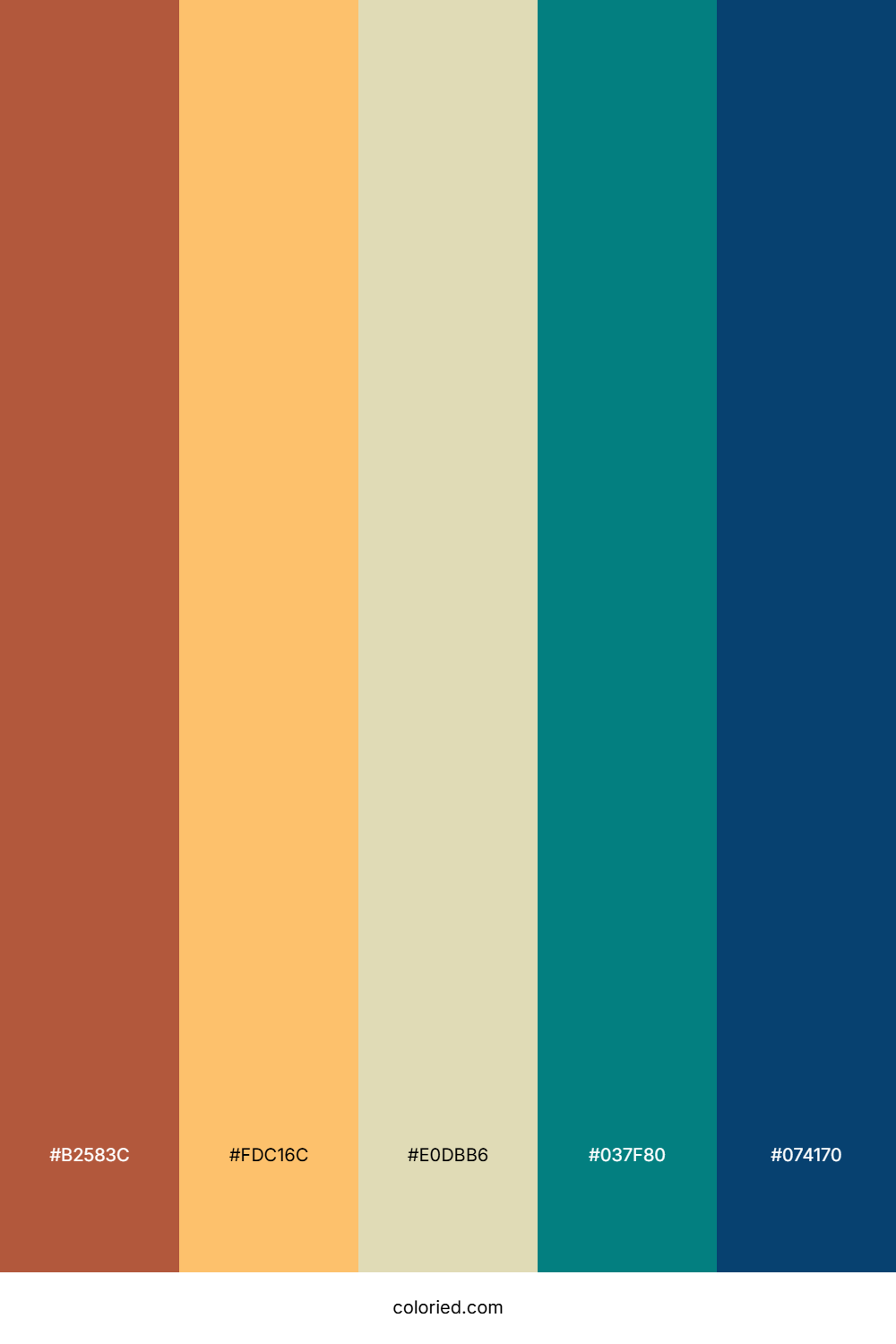 Terracotta Sunlit Teal Palette