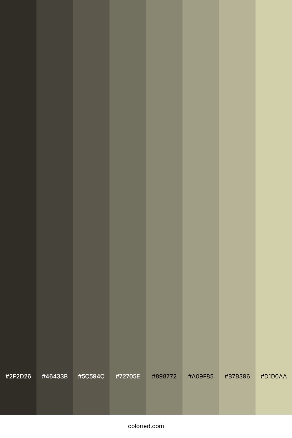 Thistle Green Color Shades