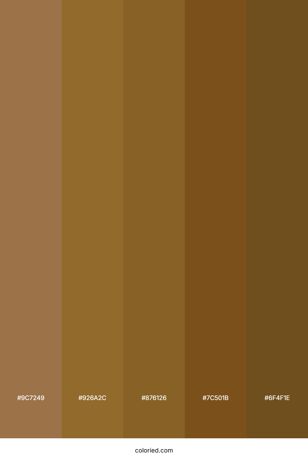 Toffee Crunch Brown Color Palette