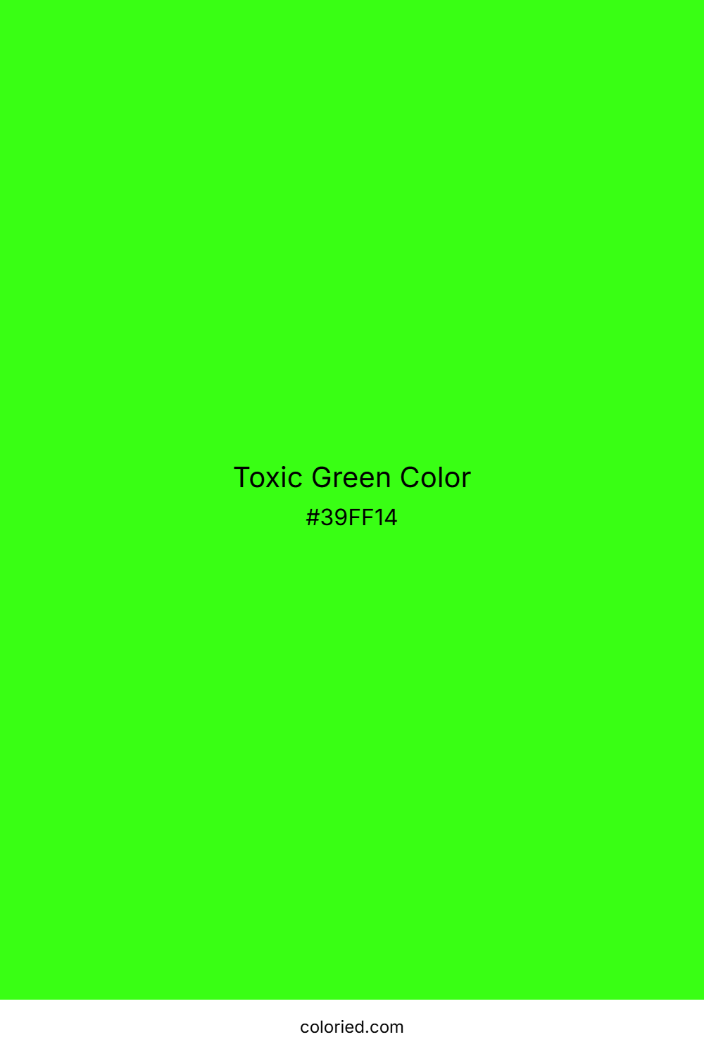 Toxic Green Color