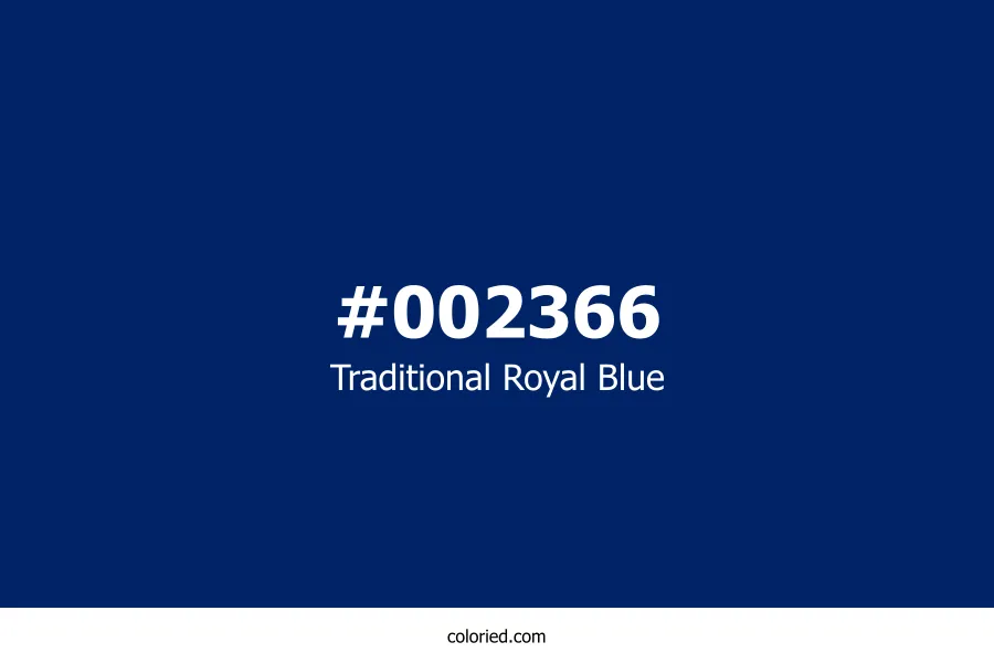 Traditional Royal Blue Color