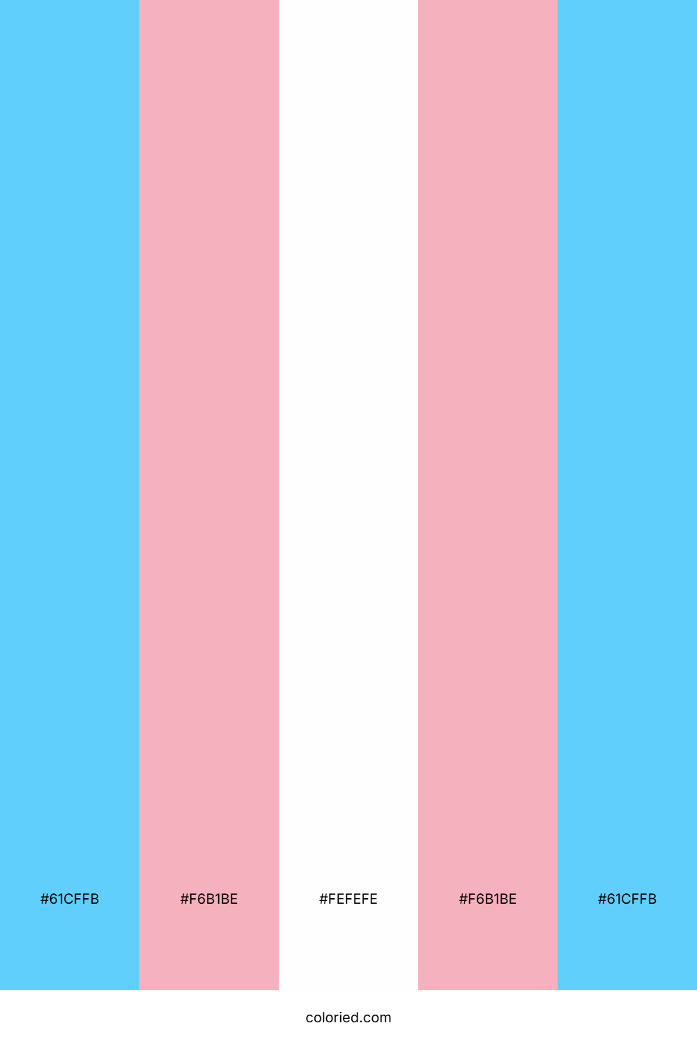 Transgender Pride Color Palette