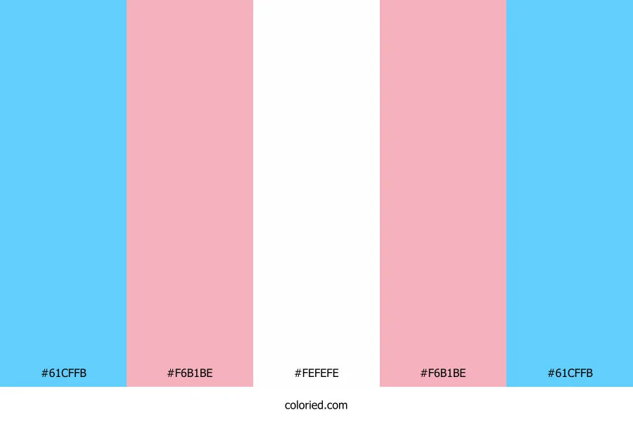 Transgender Pride Color Palette