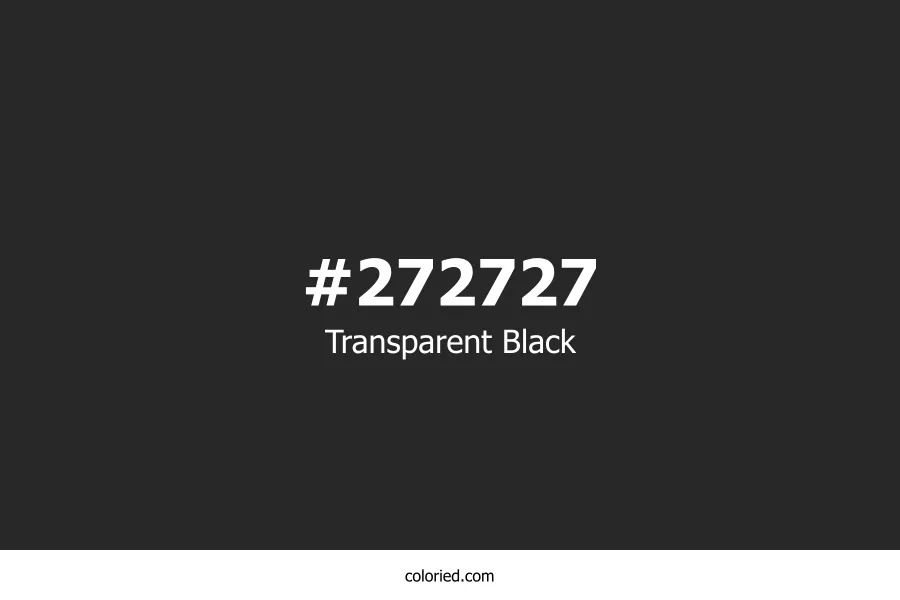 Transparent Black Color