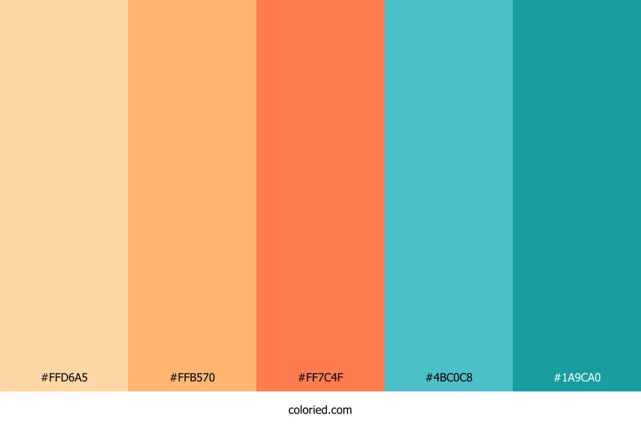 Tropical Beach Color Palette