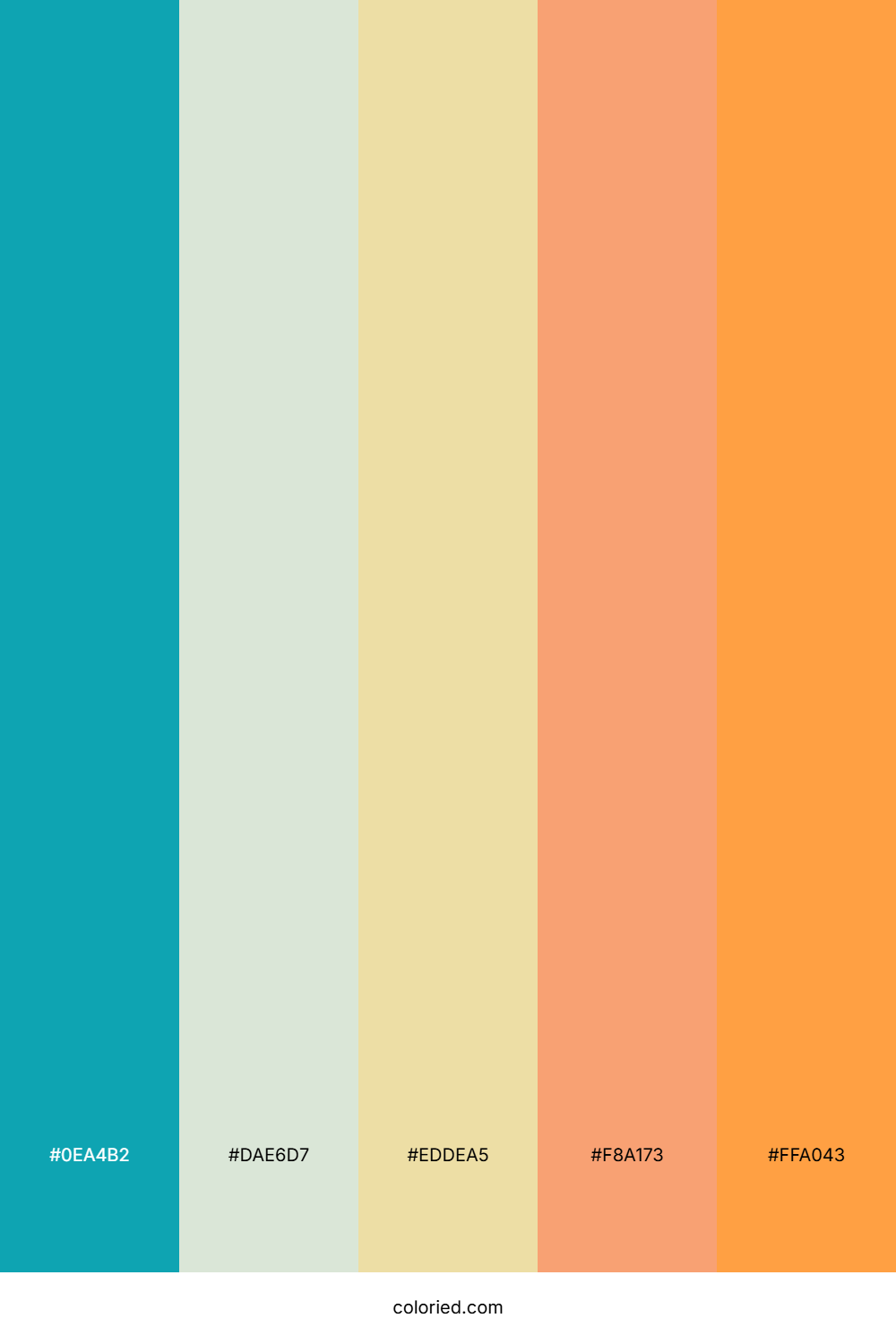 Tropical Breeze Dawn Color Palette