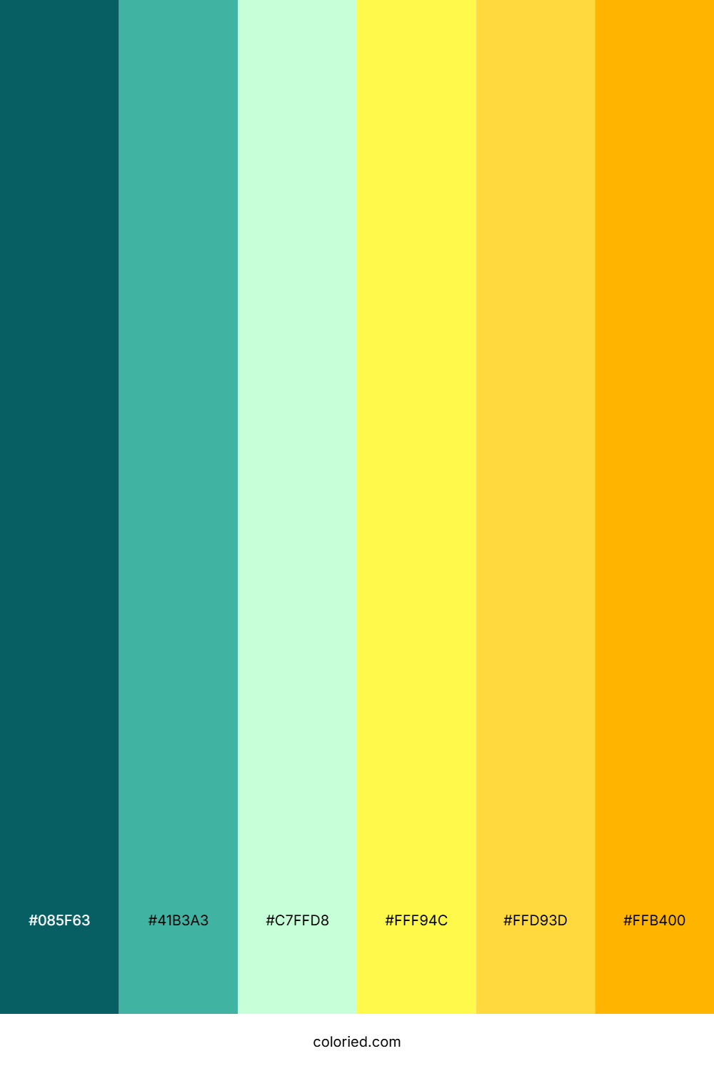Tropical Citrus Glow Color Palette