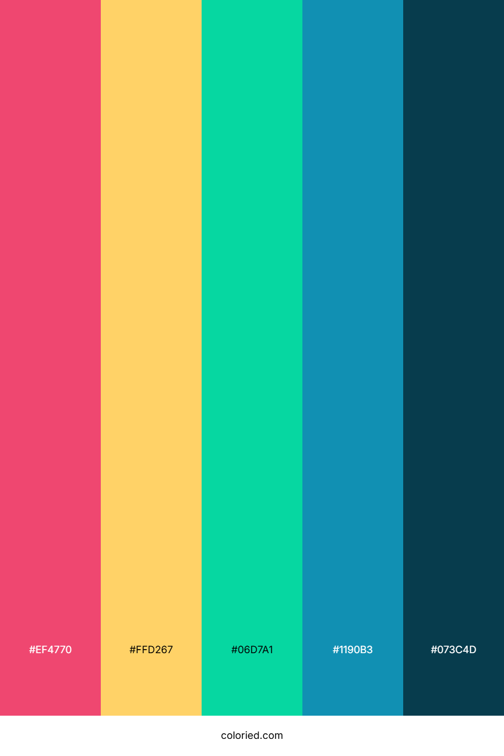 Tropical Coral Reef Color Palette