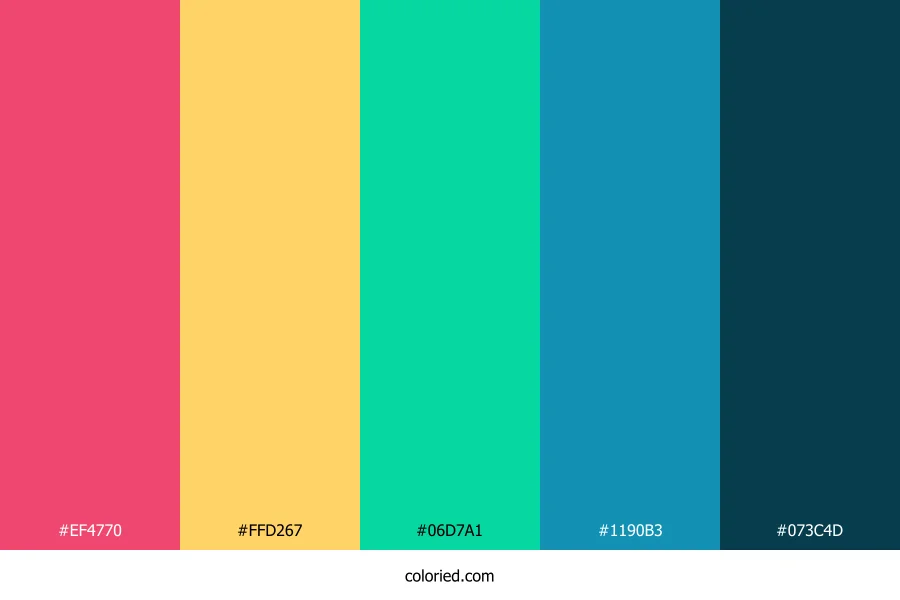 Tropical Coral Reef Color Palette