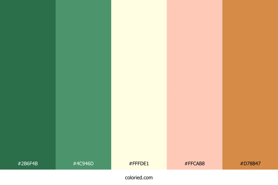 Tropical Forest Dawn Color Palette