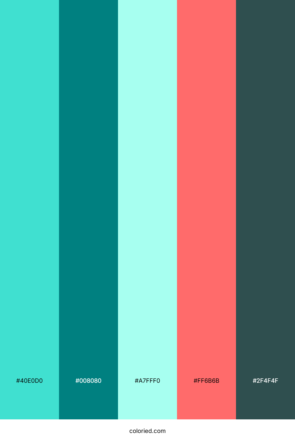 Tropical Lagoon Glow Color Palette