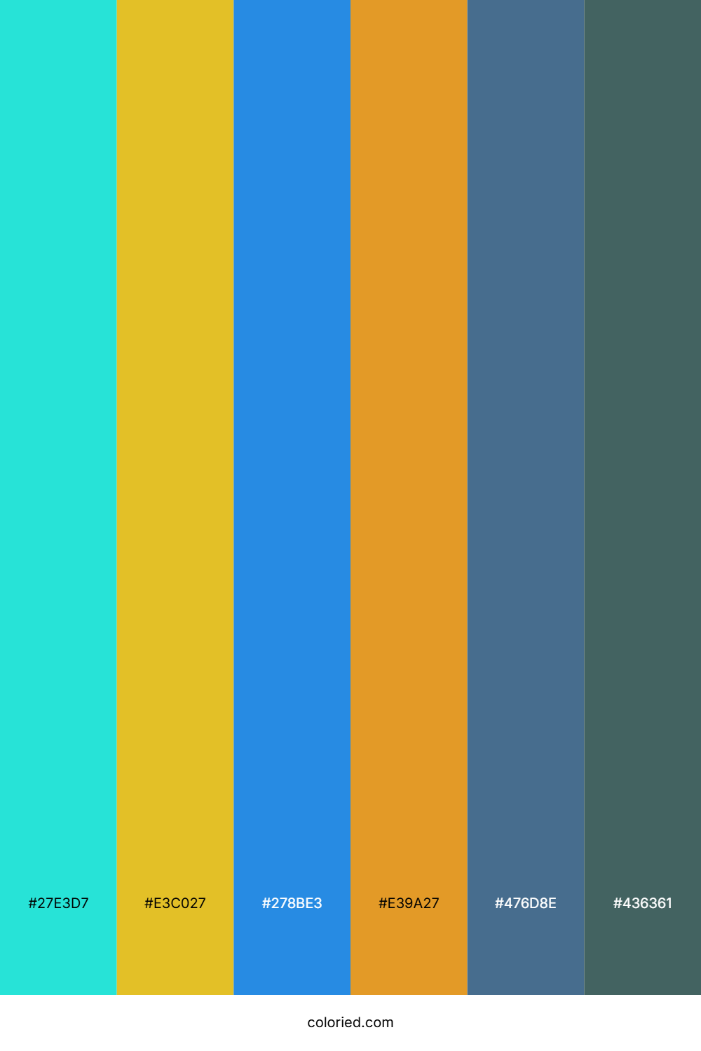 Tropical Ocean Sunset Color Palette