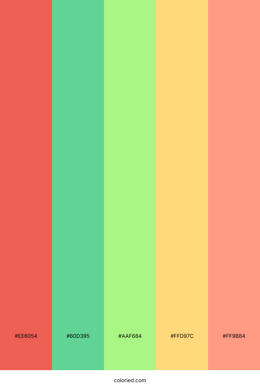 Tropical Pastel Splash Color Palette